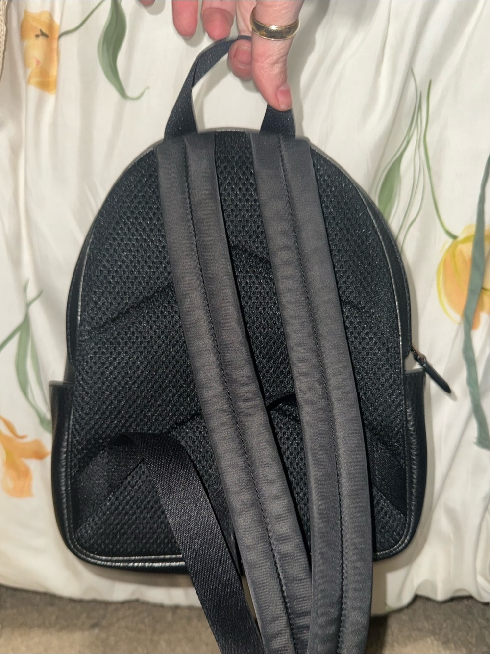 Coach Black Pebbled Leather Mini Backpack with Gold Hardware - Picture 4 of 8